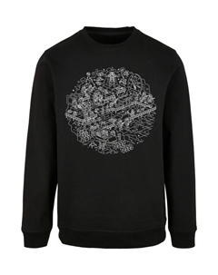 Пуловер Sweatshirt Star Wars Christmas Death Star Todesstern, черный F4nt4stic