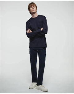 Футболка с конструкцией, темно-синий Сфера