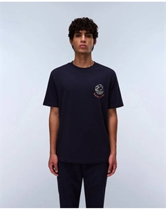 Мужская футболка темно-синего цвета с короткими рукавами Napapijri