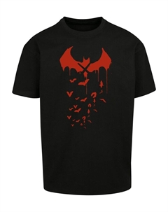 Футболка DC Comics Batman Arkham Bats X Drip, черный F4nt4stic