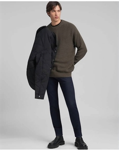 Мужской свитер с длинными рукавами и круглым вырезом, темно-коричневый Replay