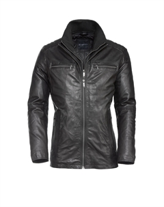 Кожаная куртка Tiziano, черный Bugatti