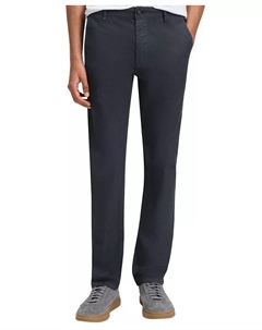 Мужские печатные эластичные хлопковые брюки Slim-Fit, синий Hugo boss