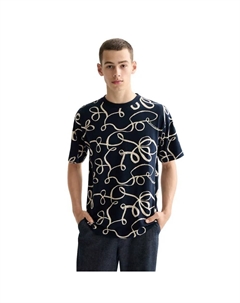 Футболка с коротким рукавом Relaxed Fit Aop, синий Scotch&soda