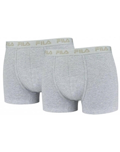Мужские боксеры, комплект из 2 пар серых трусов, комфорт и качество Fila