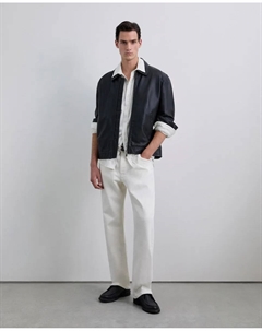 Мужская хлопковая рубашка с закругленным низом, серо-коричневый Scalpers