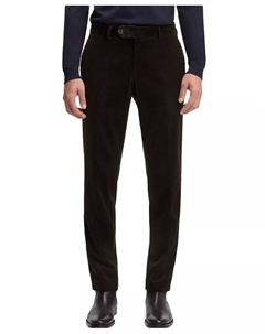 Мужские брюки BECKHAM x BOSS в полоску с защипами из хлопка, коричневый Hugo boss