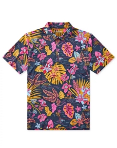 Мужская поло The Leafscape Performance, синий Chubbies