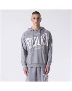 Толстовка с капюшоном для тренировок и бокса, серая, хлопок Everlast