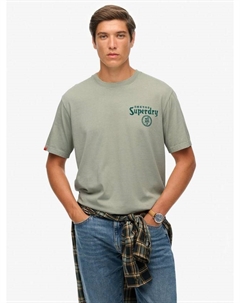 Футболка Tokyo Narrative свободного кроя, Slate Grey Superdry