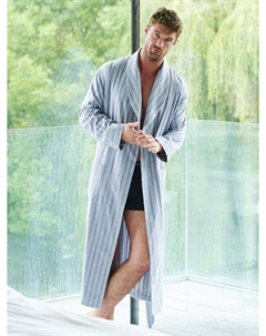 Халат из полосатой щеточной хлопковой ткани, Westwood Pebble British boxers