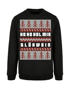 Пуловер Sweatshirt Ho Ho Hol mir Glühwein Weihnachten, черный F4nt4stic