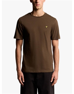 Хлопковая футболка с круглым вырезом, Deep Sepia Lyle & scott