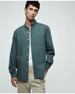Обычная оксфордская рубашка, темно-зеленый Сфера