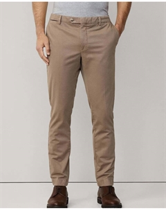 Китайские брюки-чинос Kensington, узкий крой, темно-коричневый Hackett