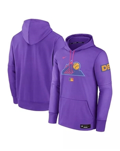 Мужская фиолетовая толстовка с капюшоном Colorado Rockies 2025 City Connect из коллекции Authentic Collection Therma Pullover Nike
