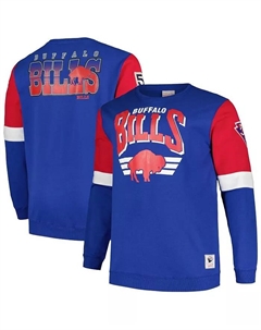 Мужская утепленная флисовая толстовка Royal Buffalo Bills Big Tall Mitchell and ness