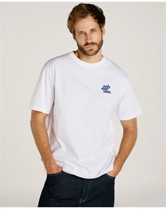 Мужская футболка с коротким рукавом, свободного кроя, белый Only & sons