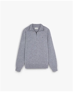 Мужской джемпер прямого кроя с застежкой-молнией, серый Scalpers