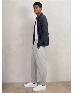 Мюнхен рубашка на пуговицах из мериносовой шерсти, Midnight Navy Reiss