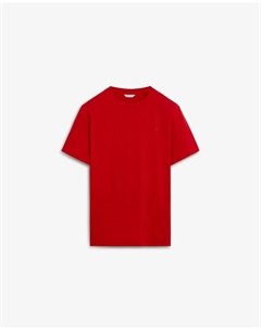 Мужская футболка с вышитым черепом и коротким рукавом, красный Scalpers