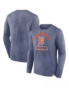 Футболка мужская темно-синяя с длинным рукавом Detroit Tigers Circus Catch Fanatics