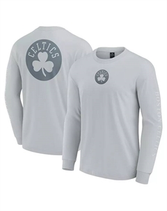 Мужская серая футболка с длинным рукавом Boston Celtics Elements Strive Fanatics