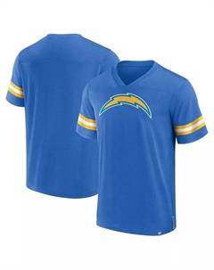 Мужская футболка с V-образным вырезом Powder Blue Los Angeles Chargers Jersey Tackle Fanatics