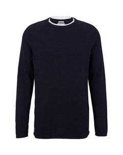 Пуловер, синий Tom tailor