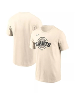 Мужская футболка San Francisco Giants с камуфляжным логотипом, кремовая Nike