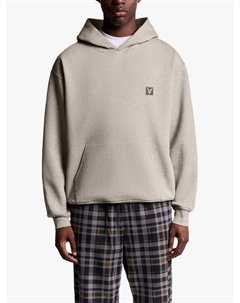 Худи для отдыха из хлопковой смеси, Oatmeal Marl Lyle & scott