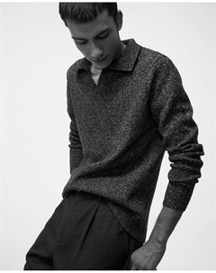 Длинный рукав поло джерси, серый Сфера