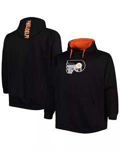 Мужская черная толстовка с капюшоном Philadelphia Flyers Big and Tall из флиса Fanatics