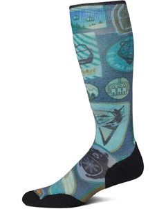 Носки Men's Ski Targeted Cushion Explorer Print Over The Calf Socks, Deep Navy Smartwool