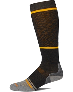 Носки Men's Snowboard Targeted Cushion Retro Line Over The Calf Socks, Charcoal Smartwool