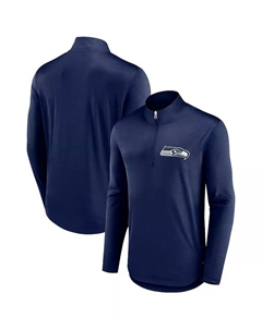 Мужская толстовка с молнией на четверть College Navy Seattle Seahawks Tough Minded Fanatics