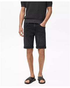 Мужские бермуды из денима Slim-Fit, черный Mango