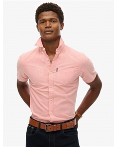 Оксфордская рубашка с коротким рукавом, Rose Pink Chambray Superdry