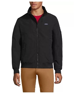 Мужская классическая куртка Squall Waterproof Insulated, черный Lands' end