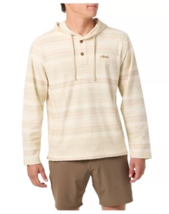 Мужская толстовка-пончо Bavaro Stripe, загар/бежевый O`neill