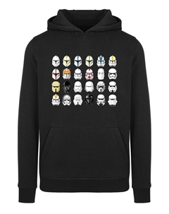 Пуловер Hoodie Star Wars Stormtrooper Piloten Helme, черный F4nt4stic