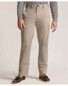 Мужские дорожные брюки-чинос Comfort Waist Classic Fit, загар/бежевый Lands' end