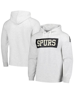 Мужской трикотажный худи Ash San Antonio Spurs Softhand Raglan с комбинированным составом Fanatics
