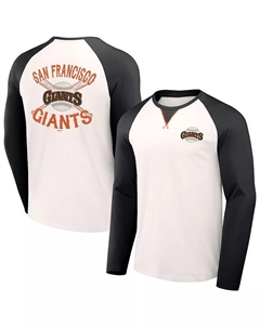 Мужская футболка с регланными рукавами Darius Rucker Collection by White в цветах команды San Francisco Giants (черный) Fanatics