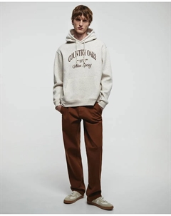 Толстовка с неупрощенной фактурой, бежевый Сфера