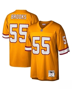 Мужская футболка Derrick Brooks оранжевая Tampa Bay Buccaneers Big and Tall 1995 Legacy Retired Player Mitchell and ness