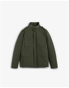 Мужская куртка с высоким воротником, погонами и подплечниками, военный зеленый Scalpers