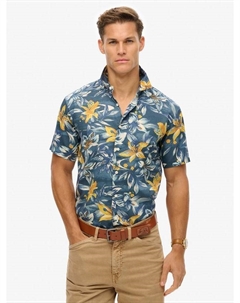 Гавайская рубашка с принтом, Blue Superdry