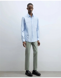 Узкие хлопковые брюки, светло-зеленый Сфера