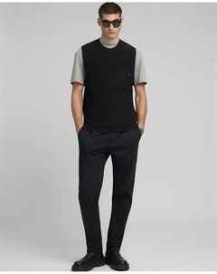 Мужской вязаный жилет с карманом, черный Replay